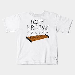 Xylophone Happy Birthday Percussion Teacher Percussionist Musician Kids T-Shirt